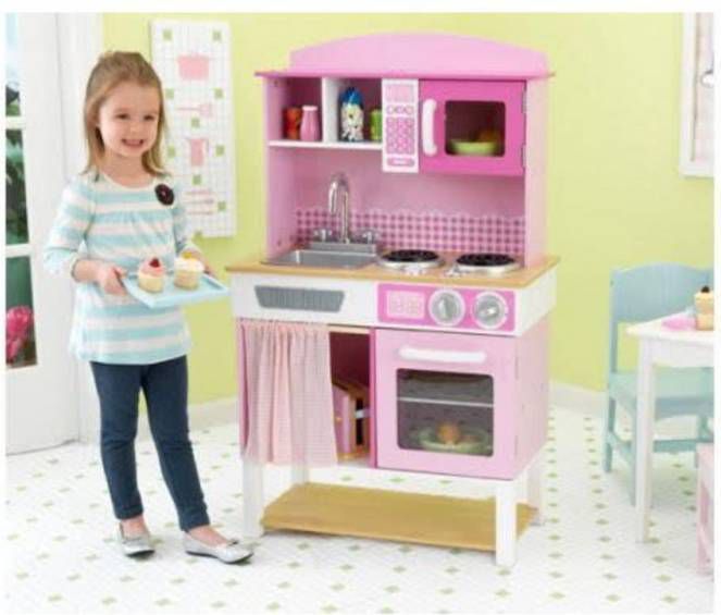 Punt spannend breuk KidKraft Speelgoed keuken home Cookin' 61x34x101 cm roze 53198 -  Klokken.shop